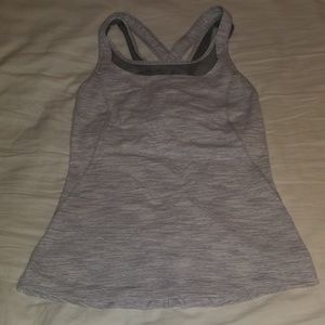 Lululemon Criss-Cross Mesh Strappy Tank Size 6